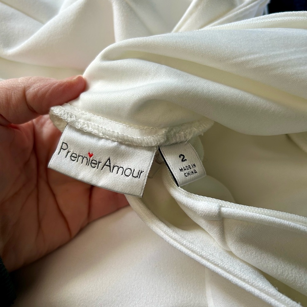 🤍 Premier Amour Sleeveless Sheath Dress – Size 2 – White – NWT 🤍 - Picture 12 of 14